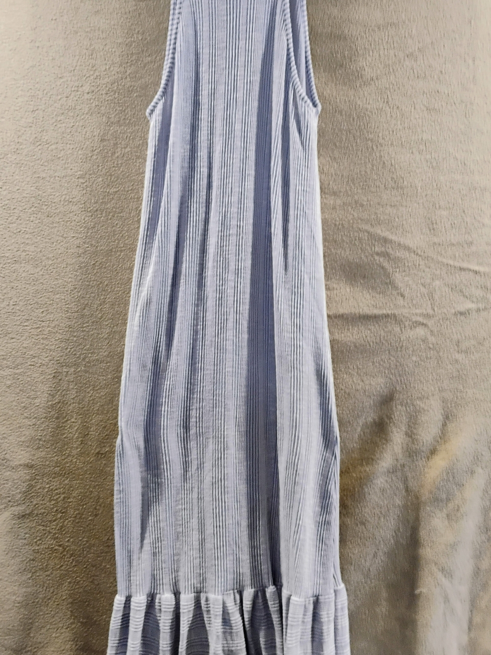 Caution To The Wind Light Blue Ribbed Maxi Dress